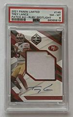 Trey Lance [Patch Autograph Ruby Spotlight] #145 Football Cards 2021 Panini Limited Prices