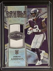 Jordan Addison #DC-12 Football Cards 2023 Panini Plates and Patches Double Coverage Prices
