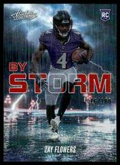 Zay Flowers [Spectrum Red] #BST-11 Football Cards 2023 Panini Absolute By Storm Prices