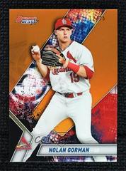 Nolan Gorman [Orange Refractor] Baseball Cards 2019 Bowman's Best Top Prospects Prices