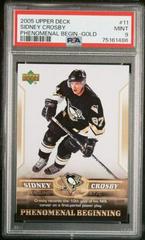 Sidney Crosby [Gold] Hockey Cards 2005 Upper Deck Phenomenal Beginnings Prices