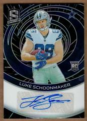 Luke Schoonmaker #18 Football Cards 2023 Panini Spectra Rookie Autograph Hyper Prices