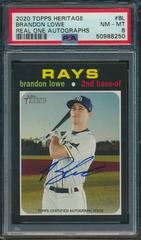 Brandon Lowe Baseball Cards 2020 Topps Heritage Real One Autographs Prices