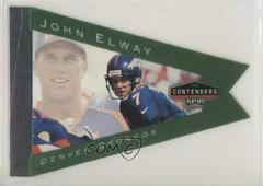 John Elway [Green] Football Cards 1998 Playoff Contenders Pennants Prices
