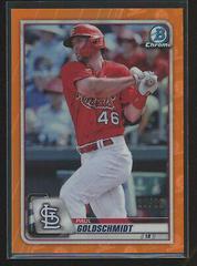 Paul Goldschmidt [Orange Refractor] #4 Baseball Cards 2020 Bowman Chrome Prices