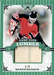 Martin Brodeur [Emerald] #GUL-MB1 Hockey Cards 2021 Leaf Lumber Game Used Prices