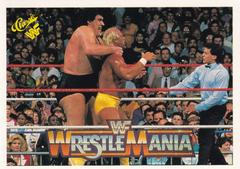 Hulk Hogan, Andre the Giant #38 Wrestling Cards 1990 Classic WWF The History of Wrestlemania Prices