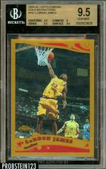 LeBron James [Gold Refractor] #102 Basketball Cards 2005 Topps Chrome Prices