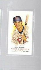 Joe Mauer [Mini Bazooka Back] #165 Baseball Cards 2007 Topps Allen & Ginter Prices