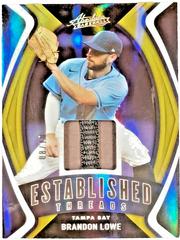 Brandon Lowe [Spectrum Gold] Baseball Cards 2022 Panini Absolute Established Threads Prices