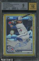 Bo Bichette [Gold Refractor] Baseball Cards 2020 Bowman Chrome Rookie Autographs Prices