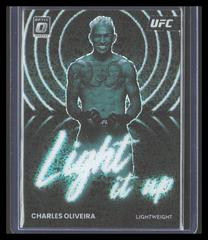 Charles Oliveira [White Sparkle] #3 Ufc Cards 2023 Panini Donruss Optic UFC Light It Up Prices