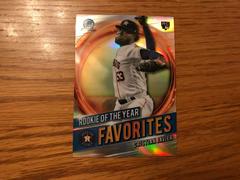 Cristian Javier Baseball Cards 2021 Bowman Chrome Rookie of the Year Favorites Prices
