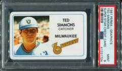 Ted Simmons Baseball Cards 1981 Perma Graphics Super Star Credit Card Prices