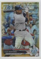 Alex Rodriguez [Gold Refractor] #BNR-ARO Baseball Cards 2017 Bowman Chrome National Convention Prices