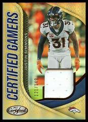 Justin Simmons [Bronze] #CG-JS Football Cards 2022 Panini Certified Gamers Mirror Prices