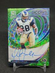 Marshall Faulk [Green] Football Cards 2022 Panini Spectra Icons Autographs Prices