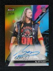 AJ Styles [Gold] #RA-AS Wrestling Cards 2021 Topps Finest WWE Roster Autographs Prices