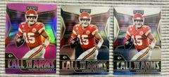 Patrick Mahomes II [Silver] #CA-PMA Football Cards 2021 Panini Playoff Call to Arms Prices