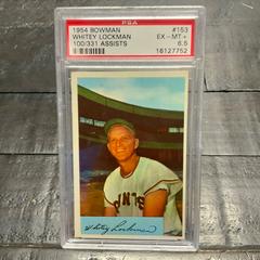Whitey Lockman [100/ 331 Assists] #153 Baseball Cards 1954 Bowman Prices