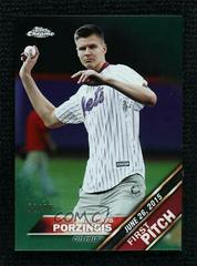 Kristaps Porzingis [Green Refractor] #FPC-6 Baseball Cards 2016 Topps Chrome First Pitch Prices
