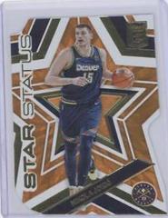 Nikola Jokic [Orange Die Cut] #9 Basketball Cards 2022 Panini Donruss Elite Star Status Prices
