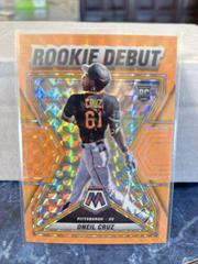 Oneil Cruz [Orange Fluorescent] #RD-5 Baseball Cards 2022 Panini Mosaic Rookie Debut Prices