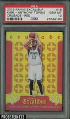 Karl Anthony Towns [Red] Basketball Cards 2015 Panini Excalibur Crusade Prices