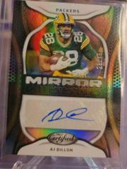 AJ Dillon [Bronze] #MS-AD Football Cards 2022 Panini Certified Mirror Signatures Prices
