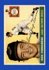 Don Ferrarese #185 Baseball Cards 1955 Topps Prices