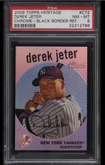 Derek Jeter [Black Border Refractor] #C72 Baseball Cards 2008 Topps Heritage Chrome Prices