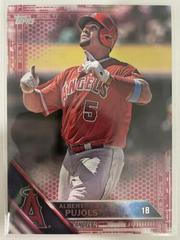 Albert Pujols [Red Jersey Pink] #500 Baseball Cards 2016 Topps Prices