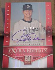 Jesse Winker [Autograph Green Ink] Baseball Cards 2012 Panini Elite Extra Edition Prices
