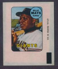 Willie Mays Baseball Cards 1969 Topps Decals Prices