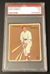 Rick Ferrell Baseball Cards 1933 Goudey Prices
