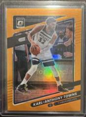 Karl Anthony Towns [Orange] Basketball Cards 2021 Panini Donruss Optic Prices