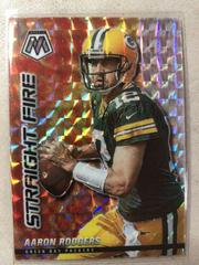 Aaron Rodgers [Silver] #SF4 Football Cards 2021 Panini Mosaic Straight Fire Prices