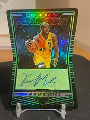 Khris Middleton [Green] #GA-KMD Basketball Cards 2018 Panini Obsidian Galaxy Autographs Prices