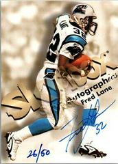 Fred Lane [Blue] Football Cards 1998 Skybox Premium Autographics Prices