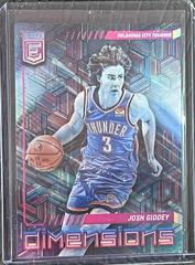 Josh Giddey Basketball Cards 2022 Panini Donruss Elite Dimensions Prices
