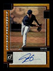Luis Gil [Gold] #SS-LG Baseball Cards 2022 Panini Donruss Signature Series Prices