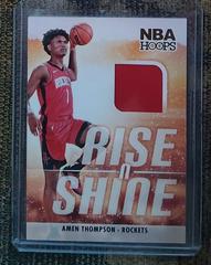 Amen Thompson [Winter] #RS-AMN Basketball Cards 2023 Panini Hoops Rise N Shine Memorabilia Prices
