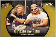 Varsity Blonds [Gold] Wrestling Cards 2022 Upper Deck AEW Outside the Ring Prices