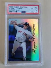 Roger Clemens [Mirror Blue] #8 Baseball Cards 1996 Select Certified Prices