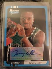 Tony Allen Basketball Cards 2004 Bowman Signature Prices