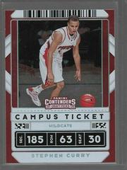 Stephen Curry [Campus] #1 Basketball Cards 2020 Panini Contenders Draft Picks Prices