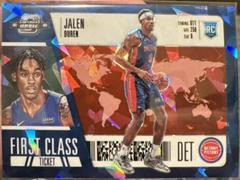 Jalen Duren #17 Basketball Cards 2022 Panini Contenders Optic First Class Ticket Prices