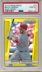 Bryce Harper [Gold Prizm] #73 Baseball Cards 2013 Panini Prizm Prices