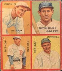 Bishop, Cissell, Cronin, Reynolds #3E Baseball Cards 1935 Goudey 4 in 1 Prices