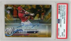 Victor Robles [Gold Refractor] #RA-VR Baseball Cards 2018 Topps Chrome Rookie Autograph Prices
